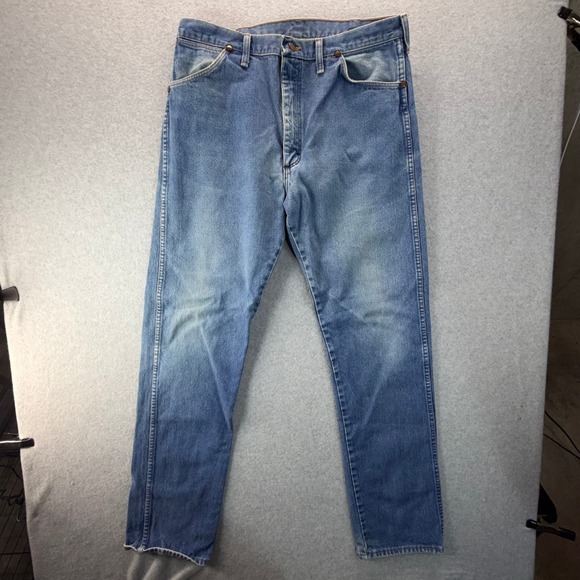 Wrangler Other - Vintage Wrangler 936DEN Cowboy Cut Slim Fit Jeans Mens 35x31 Blue Made in USA